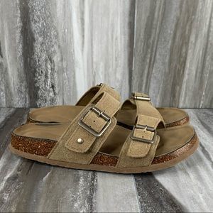 Madden Girl Tan Two Strap Sandal Size 6